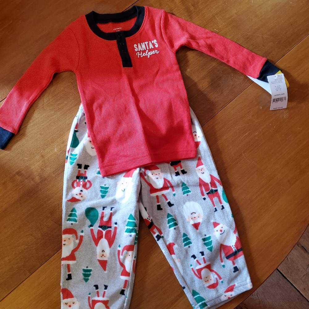 NWT Carter's 2 Piece Christmas Pajama Set